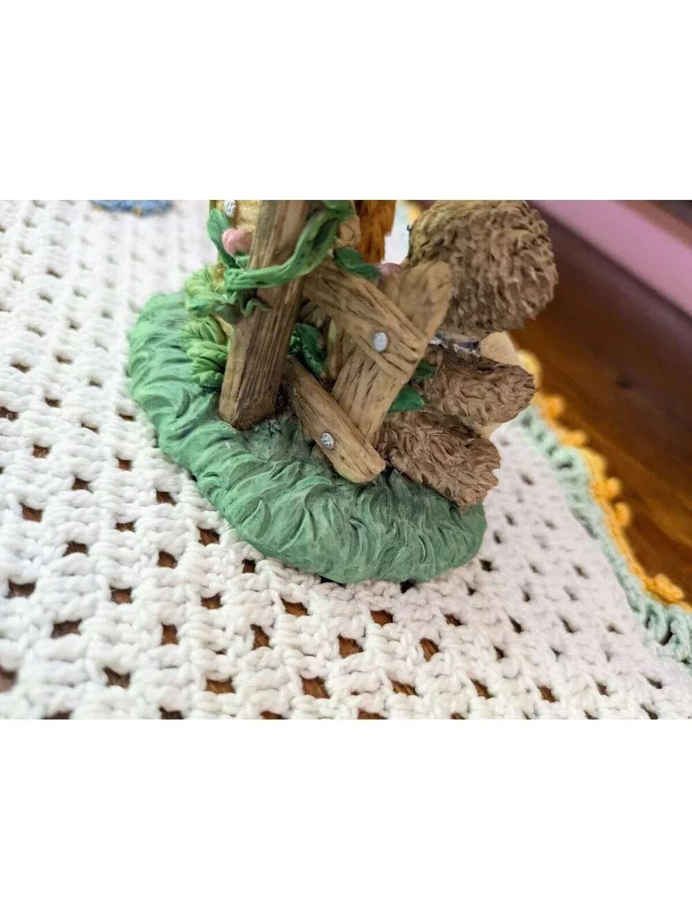 Vintage Bainbridge Bears Figurine Bears with Birdhouse, Whimsical Decor